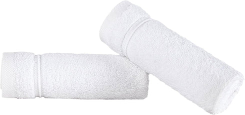 2-Piece Set 100% Qute Home Personalized Custom Washcloths Cotton, Soft & Absorbent Embroidered Name or Monogram Hotel
