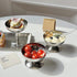 7oz/200ml Hapivida Ice Cream Cup, Stainless Steel Serving Dessert Bowls Silver Ice Cream Dish Sauce Bowls Footed Yogurt