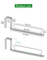 YQh Stainless Steel Cabinet Door Trash Bag Holder for Kitchen Cabinet Door and Drawer, Cabinet Door Hook Adjustable