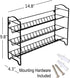 SWOMMOLY 3 Tier Spice Rack Organizer with 24 Empty Round Spice Jars, 396 Spice Labels, Funnel and Chalk Marker