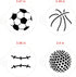 Designer Stencils Large Sports Ball Cookie Stencils, Basketball - Golf - Soccer - Baseball, Beige/semi-transparent