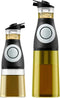 Oil and Vinegar Dispenser Set - Glass Olive Oil Cruet Bottles with