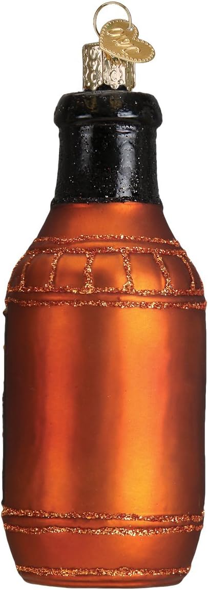 Old World Christmas Glass Blown Ornaments for Christmas Tree, Various Foods BBQ Sauce 32292