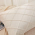 JAUXIO Diamond Pinch Pleated Crystal Velvet Pillowcases - 2 Pack Solid Pintuck Throw Cushion Cover with Hidden Zipper