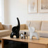 GZDDYUMYJX Set 3,Modern Elephant Statue of Ceramic Decor Statue,Good Luck Elephant,for Bookshelf Living Room Office
