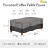 (42" Lx24 Wx16 Easy-Going Patio Coffee Table Cover Small Outdoor Rectangular Table Cover, UV Resistant Waterproof Patio