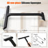 VACFAM Shower Squeegee for Glass Doors,All-One-Piece Silicone Squeegee for Shower Glass with Mobile Hook,Household