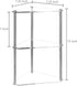 3 Counter MyGift Tier Corner Shelf for Desk, Triangle Shelf Storage Organizer Stand, Acrylic Corner Shelf Display