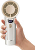 Portable Handheld Fan - Speed Adjustable Turbo Mini Fan, 4000mAh Rechargeable for Camping, Women, White