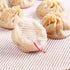 Stohua 5 pcs Non Stick Silicone Steamer Liners - Reusable Mesh Mat Round Pad for Bamboo Steamer
