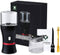 Electric Herb Grinder, Compact Size, Fast Grinding, USB-Rechargeable with 2 Glass Herb Jars and Mini Shovel