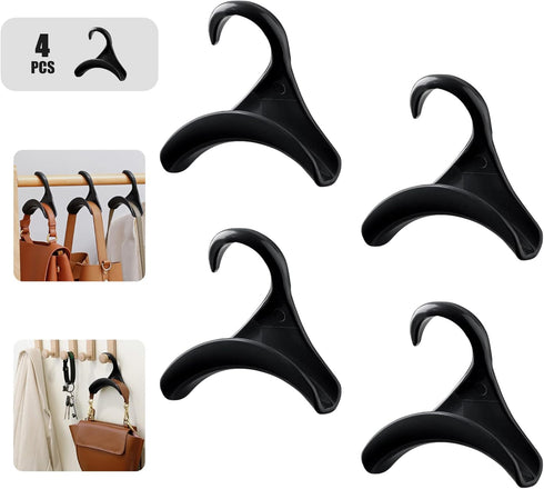 Multifunctional Handbag Closet Hanger, Plastic Purse Hanging Hook for Organizing Bags, Scarves, and Accessories