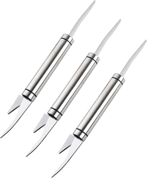 LXLVOUEG 3 PCS Shrimp Deveining Tool Shrimp Tail off Crawfish Peeler,Stainless Steel Fish
