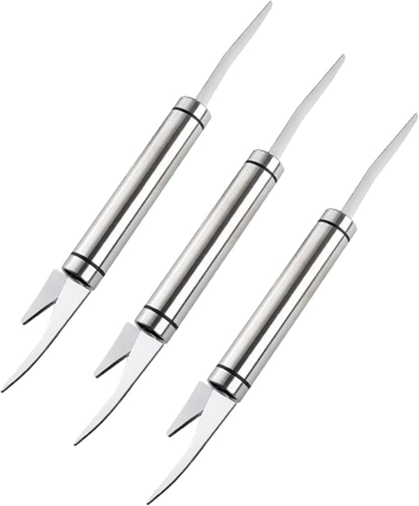 LXLVOUEG 3 PCS Shrimp Deveining Tool Shrimp Tail off Crawfish Peeler,Stainless Steel Fish