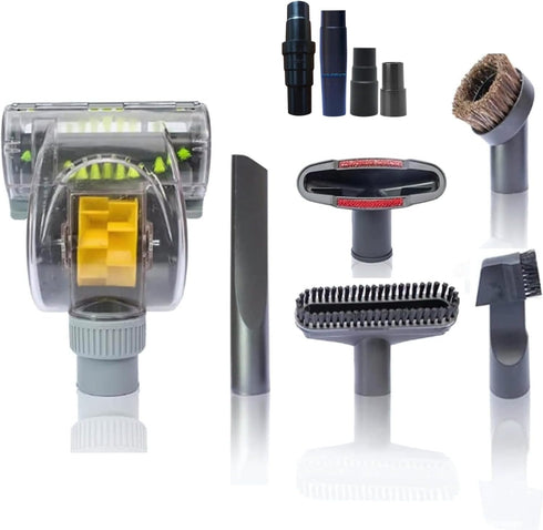 Household Cleaning Kit Vacuum Cleaner Accessories & Air Driven Pet Upholstery Turbo