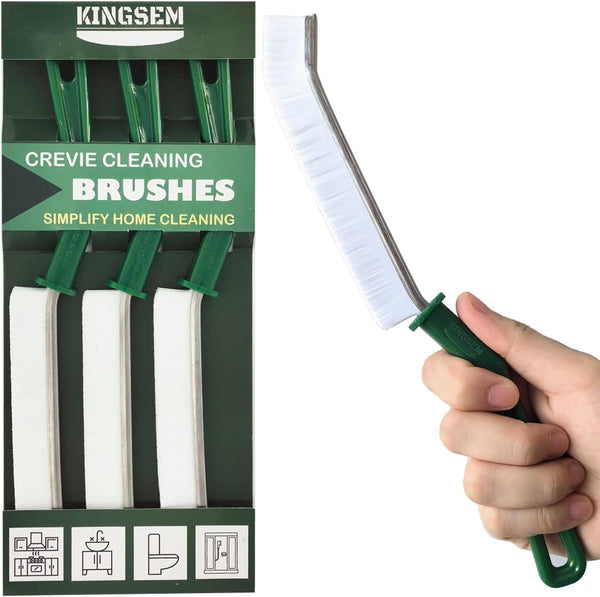 2024 New Multifunctional Gap Brushes - Hard-Bristled Crevice Cleaning Brush Set for Kitchen, Windows, Tiles & Faucets -