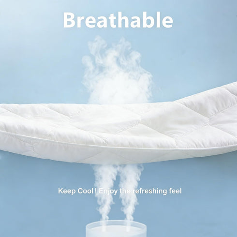 18 Full Size Mattress Protector Waterproof Washable Mattress Padded Cover Fitted Bed Protection Noiseless Plastic Bed