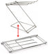 Stainless Steel Washcloth Holder - 4 Arms Folding Towel Drying Rack for Kitchen Countertop, Bathroom, Silver