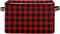 Christmas Red Buffalo Plaid Storage Basket, Fabric Laundry Baskets for Winter Holiday Decorations, 16×12×8 Inches