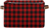Christmas Red Buffalo Plaid Storage Basket, Fabric Laundry Baskets for Winter Holiday Decorations, 16×12×8 Inches