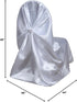 1 Efavormart Beige Chair Covers for Party PCS Satin Self Tie Universal Banquet Wedding Folding Chair Cover for Dining