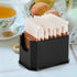 Set 8 Packet Packets Dicunoy of Sugar Holder, Plastic Black Sugar Caddy for Restaurant, Sugar Bag Sweetener Storage