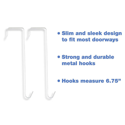 Delta Children 4 Pocket Over The Door Hanging Organizer, 2 Pack, Easy Storage Solution, Pink
