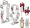 LILIAO Stainless Steel Champagne and Champagne Glass with Ribbon Cookie Cutter for Wedding/Engagement