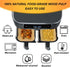 BYKITCHEN Air Fryer Liners, Set of 150, Rectangle Disposable Liners Compatible with Ninja Dual Air Fryer