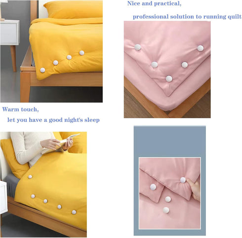 30 Pcs Duvet Pins, Comforter Pins, Curtain Pins, Duvet Clips, Affordable Sets, White-Round, Use as Duvet Donuts