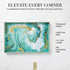 15.6" 10.2" Zosenley Decorative Tray, Marbling Plastic Tray with Handles, Rectangular Vanity Tray and Serving Tray