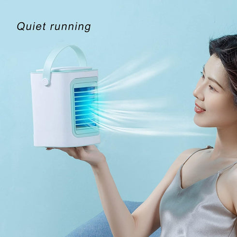 Mini Air Conditioner, Portable AC, Desktop USB Air Conditioning Fan with 3 Gear Speed Control