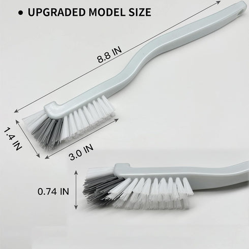 jeufond Kitchen Scrub Brush, Angle Cleaning Brush, Right Angle Scrub Brush for Sink Household Dish Pot Pan Edge