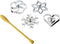 Tescoma 630048.00 Rosette Waffle Iron - with 4 Shapes, Rosette Waffle Maker