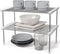 carrotez Cabinet Organizer Shelf, Set of 2 Stackable Kitchen Counter Shelves, Pantry Storage Shelf Organizer