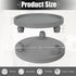 Counter, MAONAME Decorative Round Wood Riser for Display, Farmhouse Pedestal Stand for Kitchen Grey Wooden Risers Tray