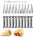Stainless Steel Cream Horn Molds - 21 Pcs Cannoli Form Tubes & Conical Mold