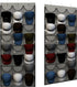Unjumbly Baseball Hat Rack - 24 Pocket Over-The-Door Organizer with Clear Deep Pockets & 3 Hooks (Grey, 24 Pockets)