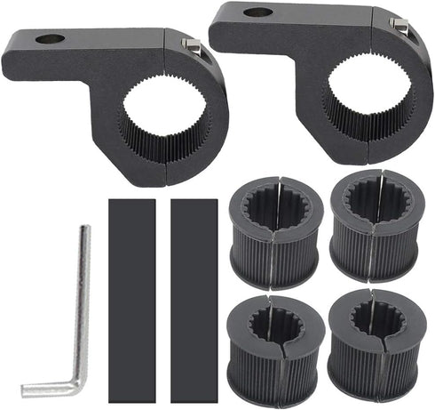Motorcycle Mounting Bracket 2Pcs, 0.75" 1" 1.25" Horizontal Bull Bar Mounting Bracket for Driving Fog Lights, Universal