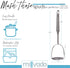Potato Masher Stainless Steel, Best Kitchen Tool for Mashed Potatoes, Avocado, Sweet Potato, Beans, Heavy Duty Metal