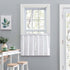 Ellis Curtain Stacey Sheer Tailored Tier Pair Curtains, 56-by-30 Inch, White, 56x30