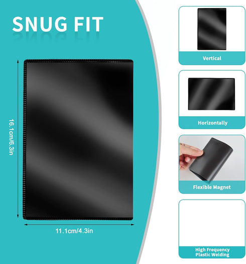 Magnetic Picture Frame, 10 Pack - Reusable 4"x6" Magnetic Photo Frames with White Border for Home & Office