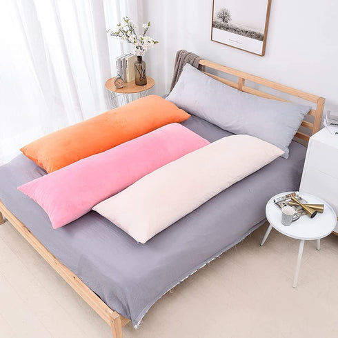 TAOSON Cozy 20x54 20x54 Inches, Luxury Soft Long Pillowcase, Zippered Velvet Body Pillow Cover, Pillow Protector