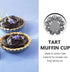 12 Pcs Stainless Steel Tart Pans, Non-Stick Flower Cookie Cutters Mold for Baking, Flower and Round Muffin Cups