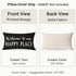 12x20 Inch Decorative Throw Pillow Cover Welcome to Our Happy Place Black White Outdoor Modern Farmhouse Front Porch