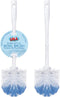 LOLA Classic Toilet Brush, 2 Pack, Durable Fiber Stiff Bristles, Compact Size,