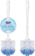 LOLA Classic Toilet Brush, 2 Pack, Durable Fiber Stiff Bristles, Compact Size,