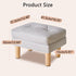 16.34" 12.4" W12.6" UHBD041G YMYNY Small Footstool Ottoman, Faux Leather Footrest with Sponge Padded Seat, Step Stool