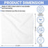 QUBA LINEN 100% Set 24 Packs 12x12 Inches Cotton Washcloth Soft, Absorbent Face Towels for Bathroom & Gym Use Reusable