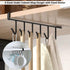 2 Pack Storage Mug Hooks Rack Under Cabinet, 6 Hooks Cup Holder Hanger, Kitchen Utensil Hanger